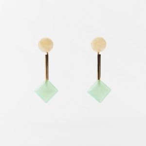 Zara limited edition solid colour earrings